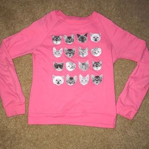 Girls kitty sweater